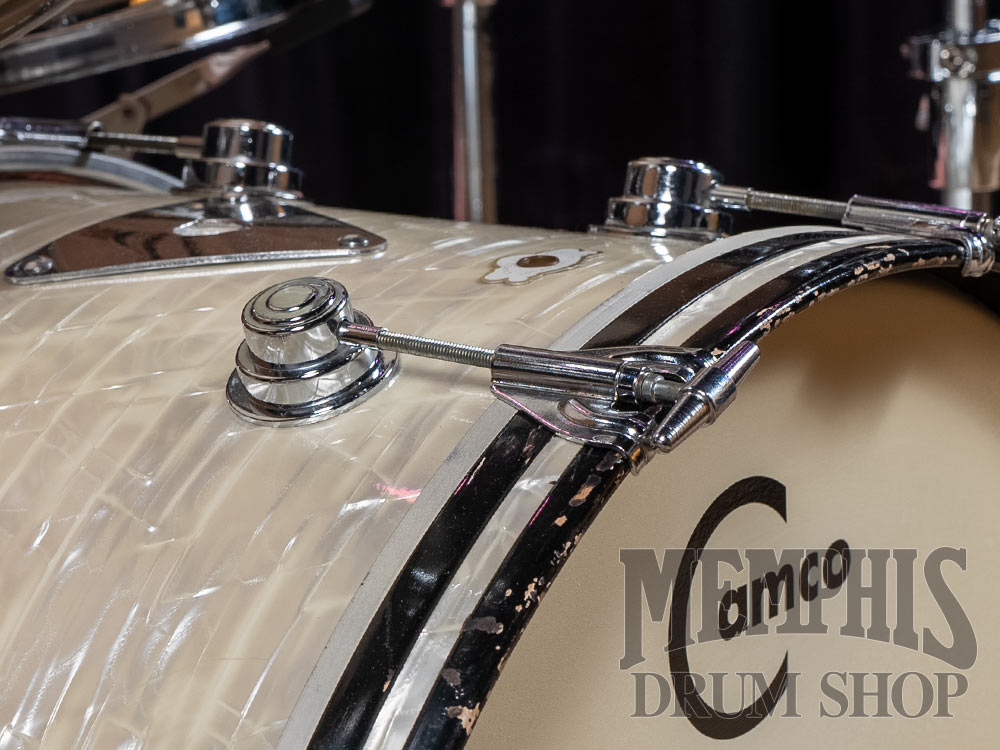 Vintage Camco LA 70s C-500 Style Drum Set 24/12/13/16/14 - White Marine