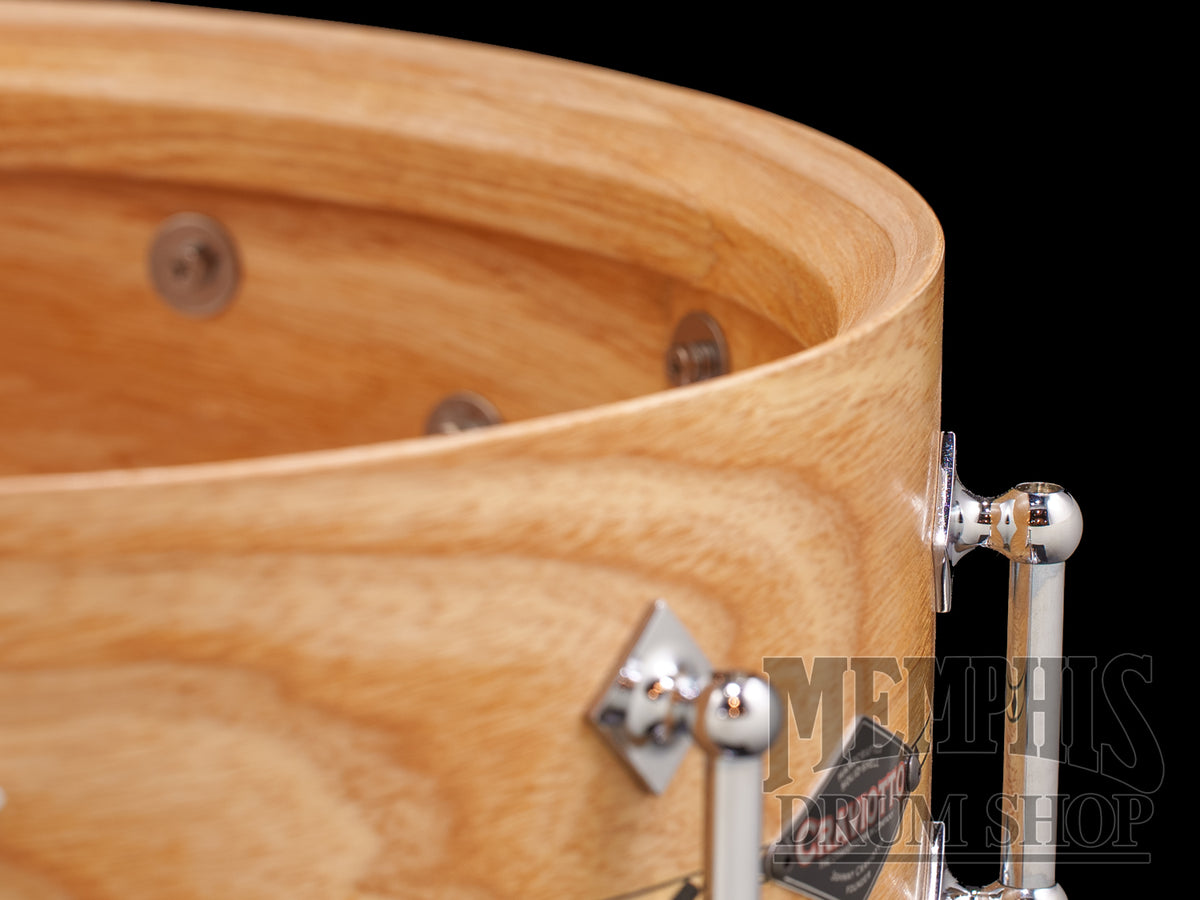 Craviotto 14x5.5 Custom Shop Ash Snare Drum - Maple Inlay