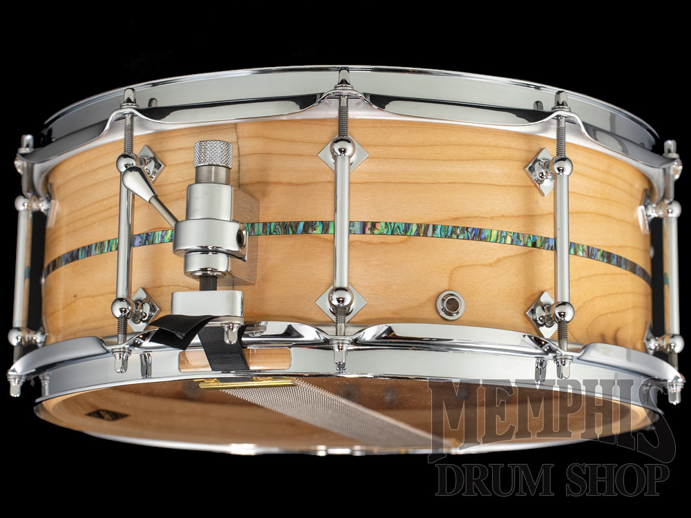 Craviotto 14x6 Custom Shop Maple Snare Drum with Abalone Inlay