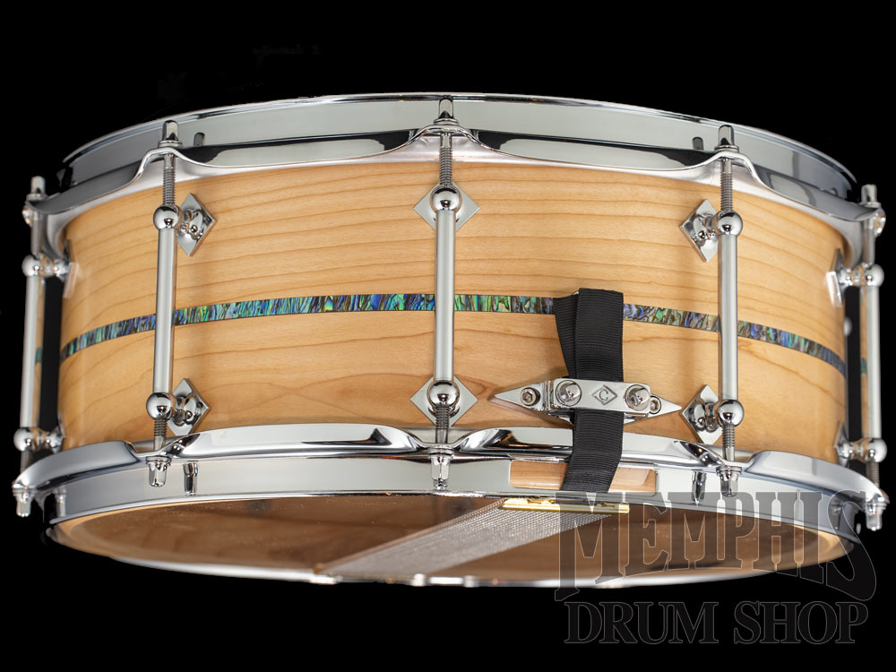Craviotto 14x6 Custom Shop Maple Snare Drum with Abalone Inlay