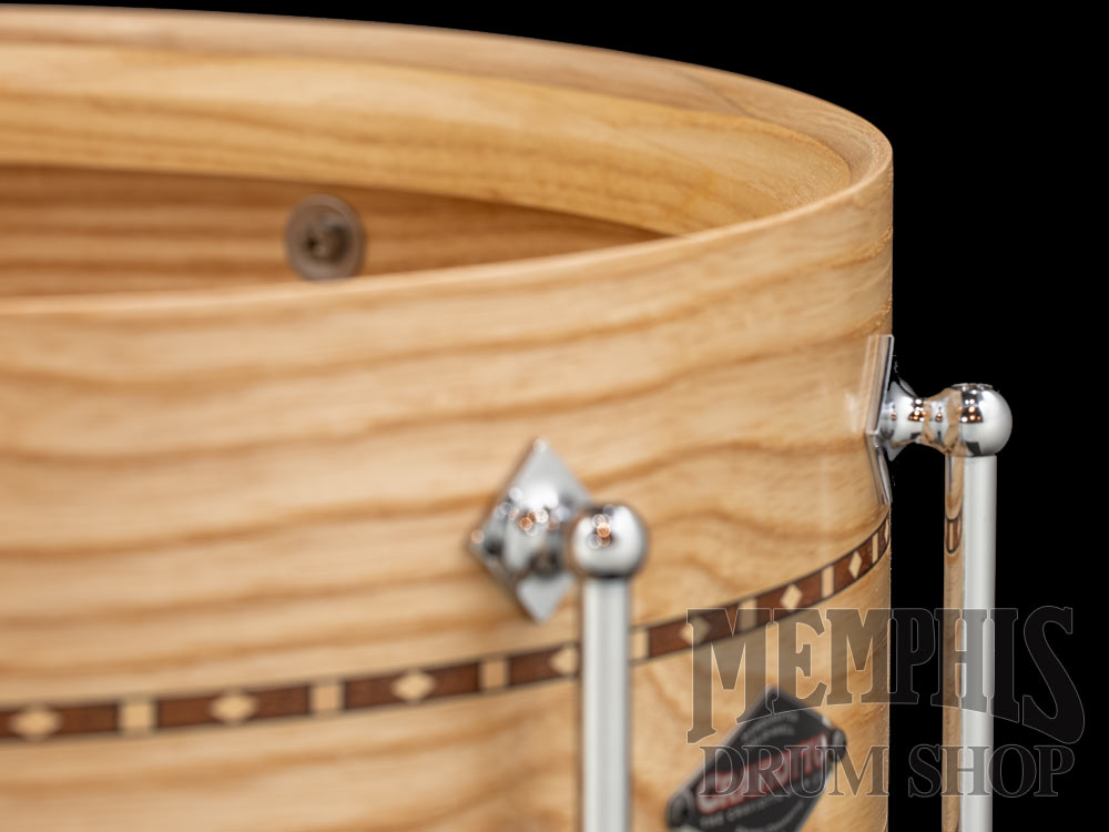 Craviotto 14x6.5 Custom Shop Ash Snare Drum with Dual Walnut Inlay
