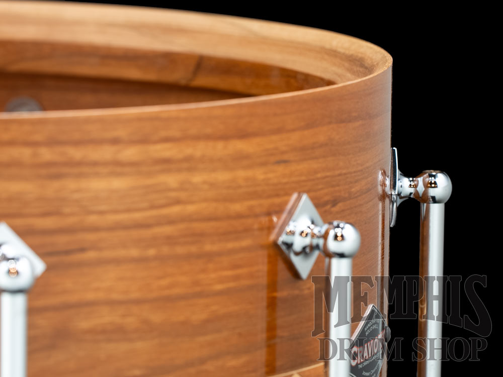 Craviotto 14x7 Custom Shop Cherry Snare Drum with Cherry Inlay