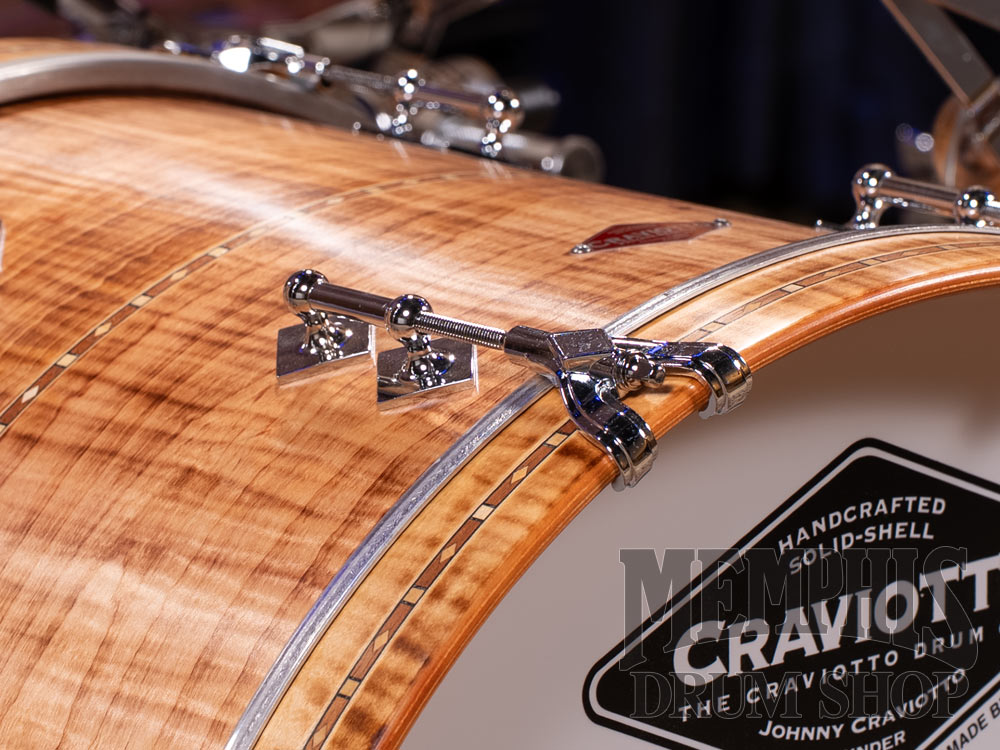 Craviotto Private Reserve Burnt Curly Maple Drum Set with Walnut Inlay 20/12/14