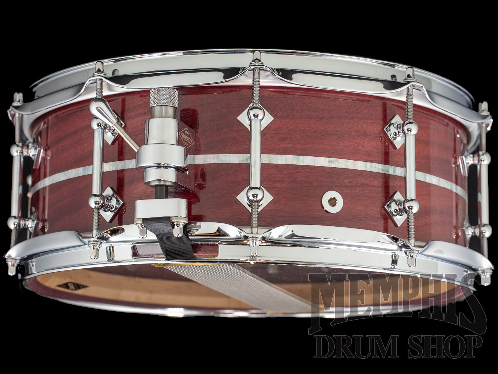 Craviotto 14x5.5 Private Reserve Purpleheart Snare Drum with Mother of Pearl Inlay