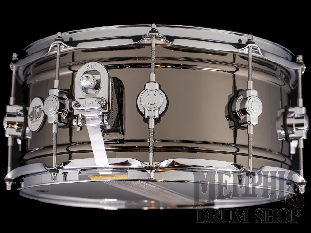 DW 14x6.5 Design Series Black Nickel Over Brass Snare Drum