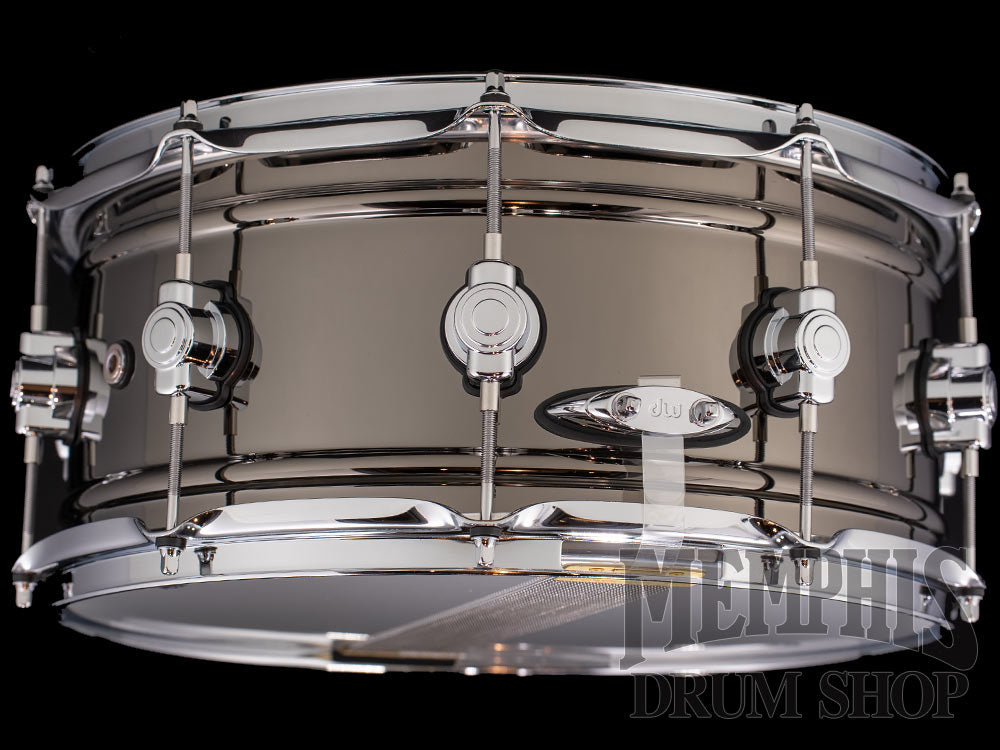 DW 14x6.5 Design Series Black Nickel Over Brass Snare Drum