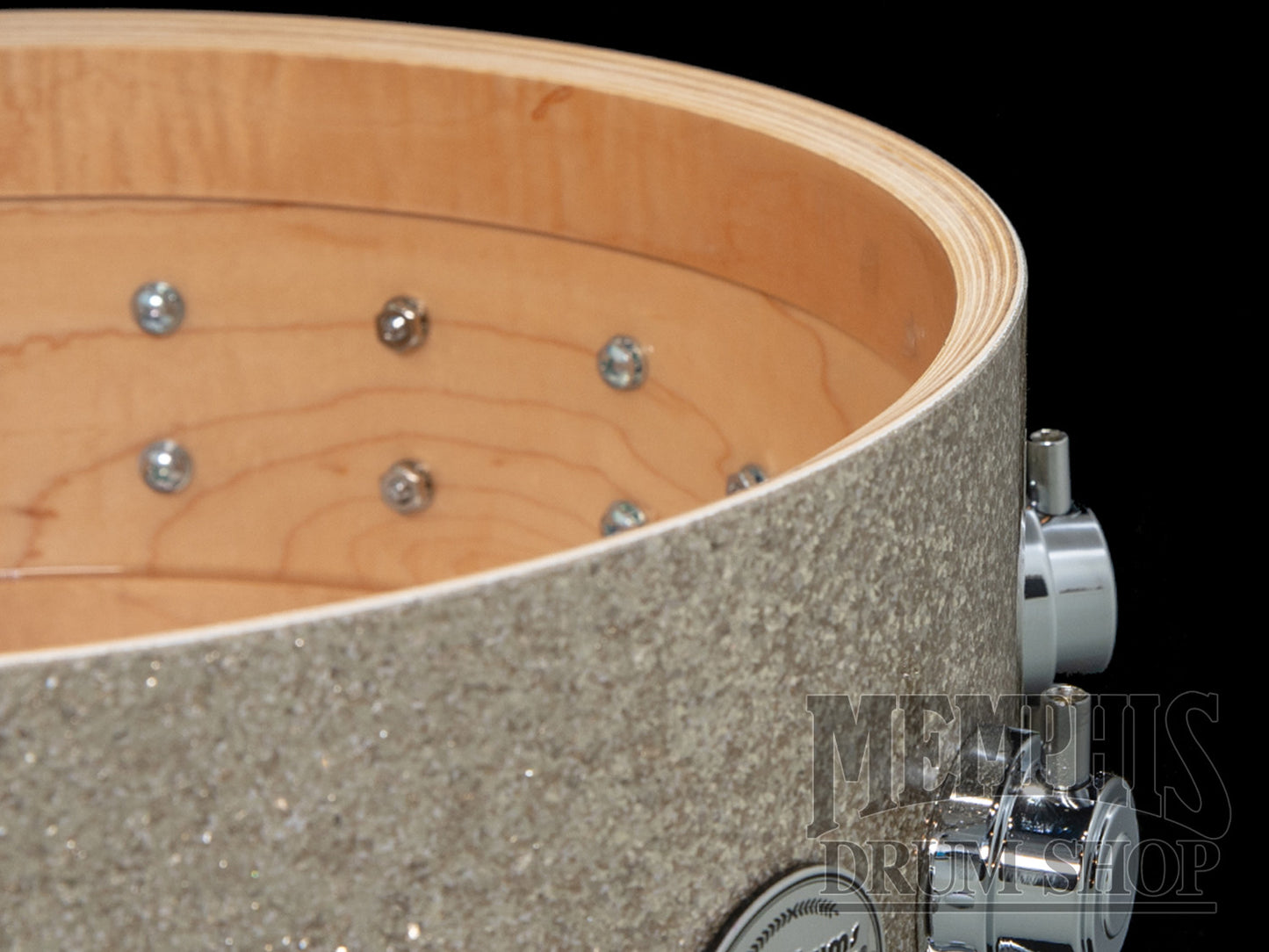 DW 14x6 Collector's Series Maple VLT Snare Drum - Broken Glass