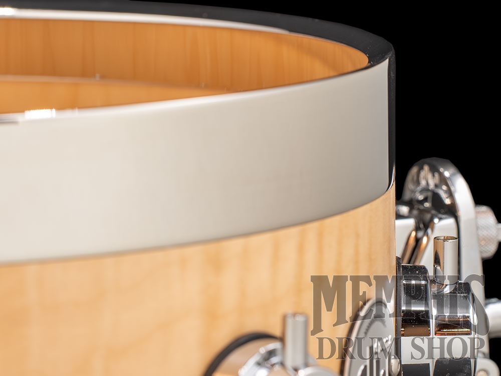 DW 13x7 Collector's Series Curly Maple Edge Snare Drum - Natural Satin Oil