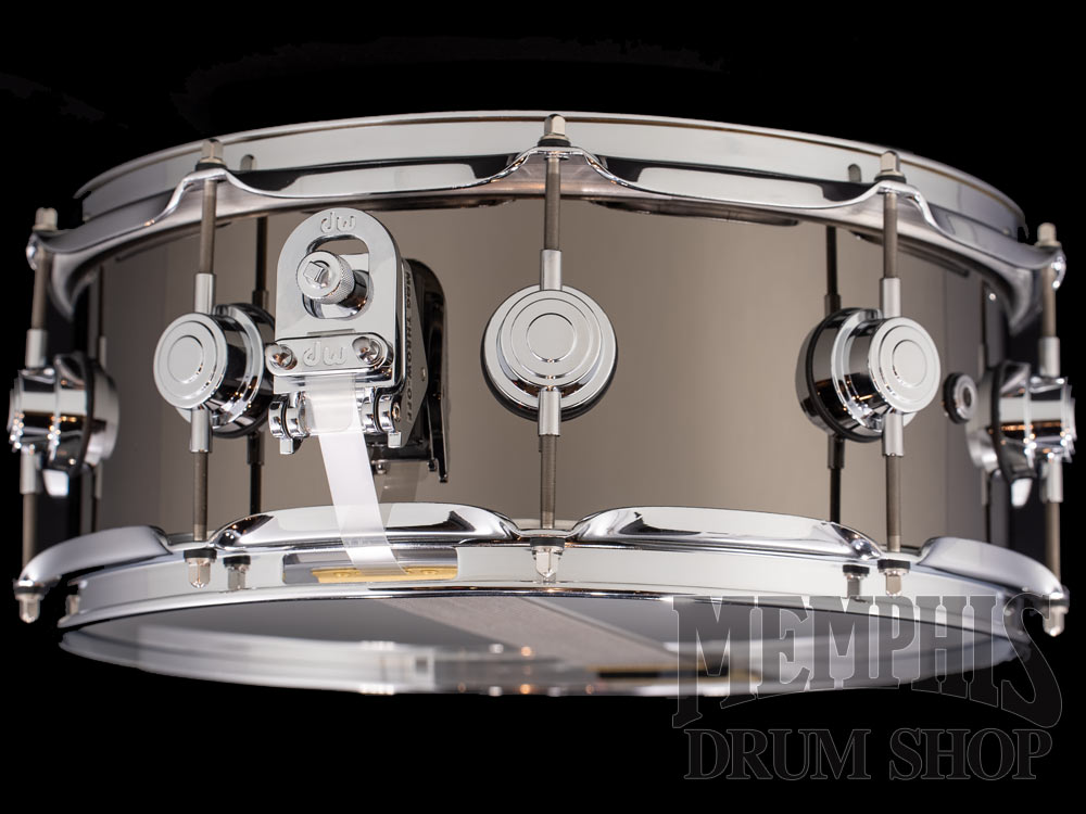 DW 14x5.5 Collector's Series Black Nickel Over Brass Snare Drum