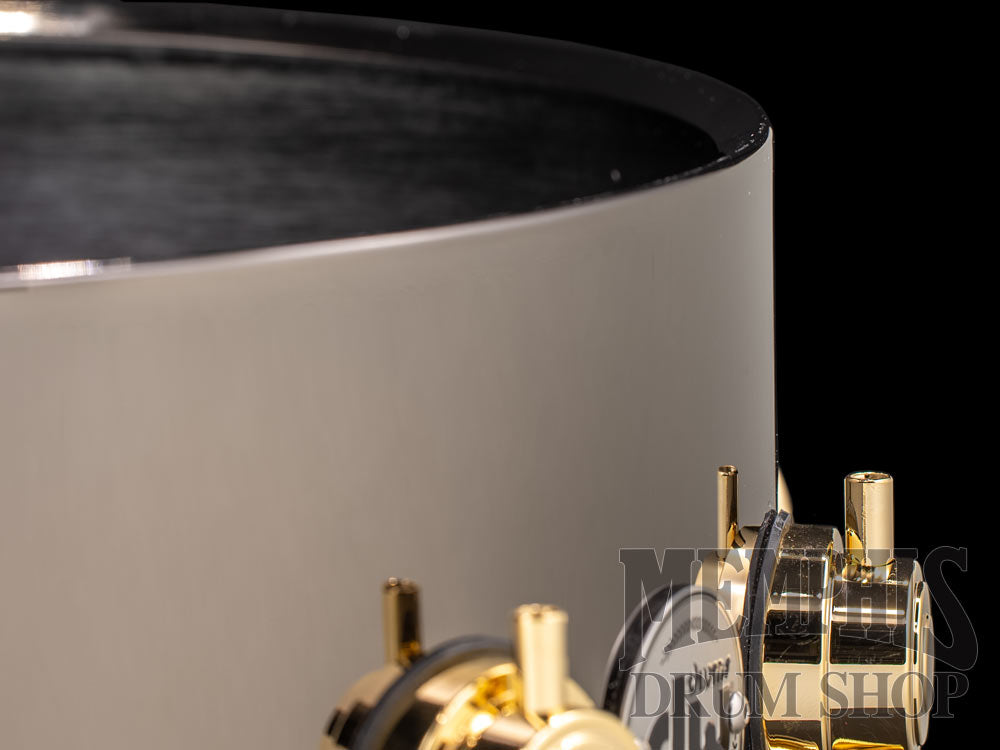 DW 14x6.5 Collector's Series Black Nickel Over Brass Snare Drum with Gold Hardware