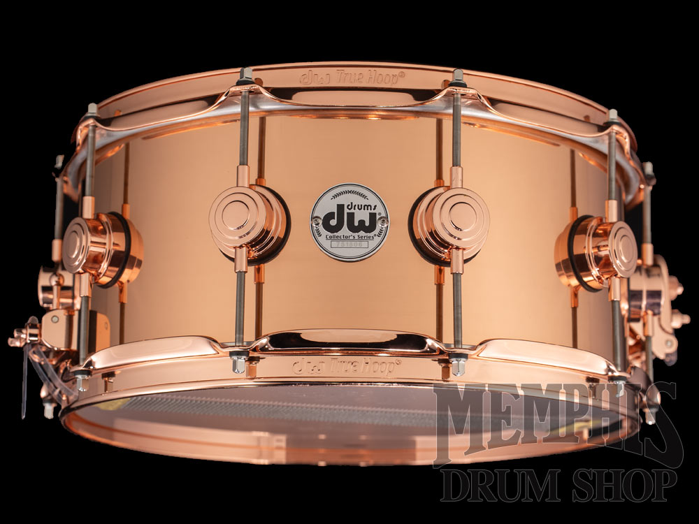 DW 14x6.5 Collector's Series Polished Copper Snare Drum with Copper Hardware