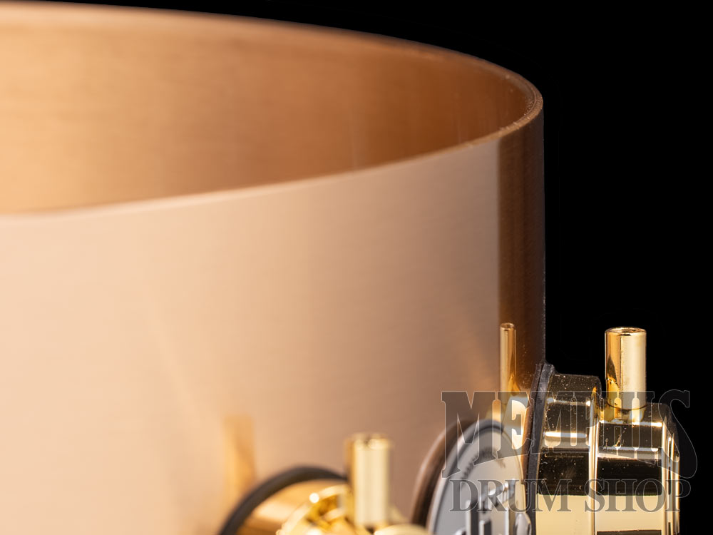 DW 14x5.5 Collector's Series Brushed Bell Bronze Snare Drum with Gold Hardware