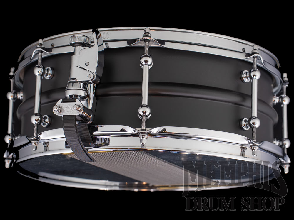 Dunnett Classic 14x5.5 Model 2N Carbon Steel Snare Drum - Matte Black