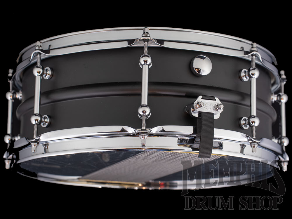 Dunnett Classic 14x5.5 Model 2N Carbon Steel Snare Drum - Matte Black