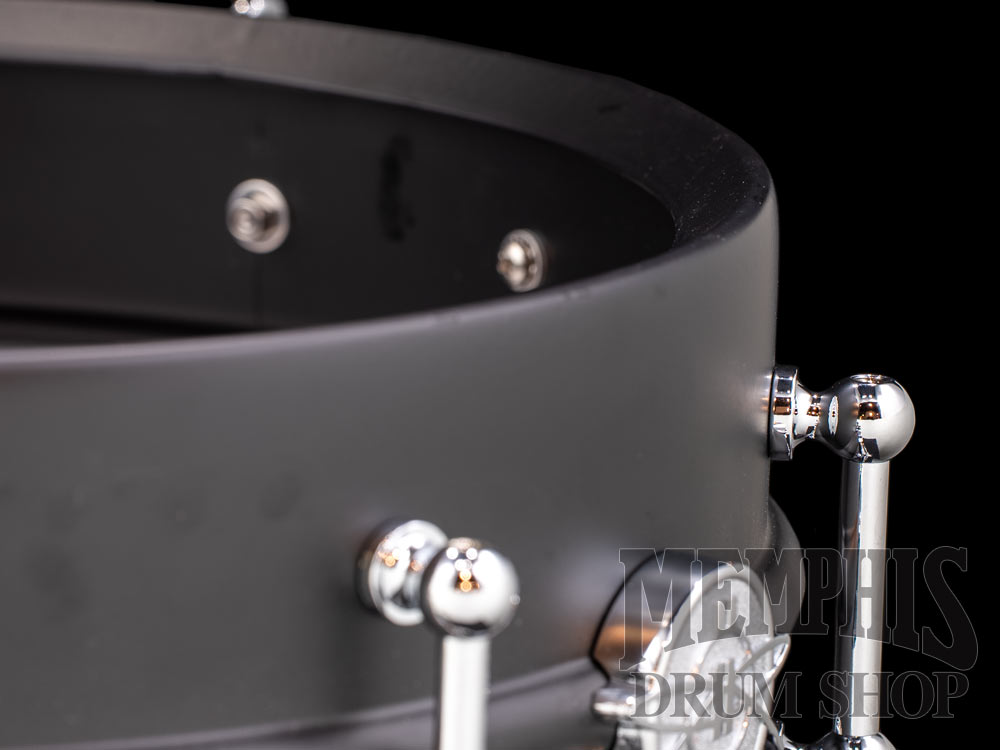 Dunnett Classic 14x5.5 Model 2N Carbon Steel Snare Drum - Matte Black