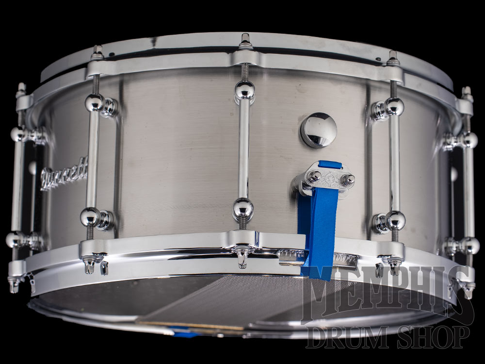 Dunnett Classic 14x6.5 Carbon Steel Sledge Snare Drum with Die-Cast Hoops - Polished