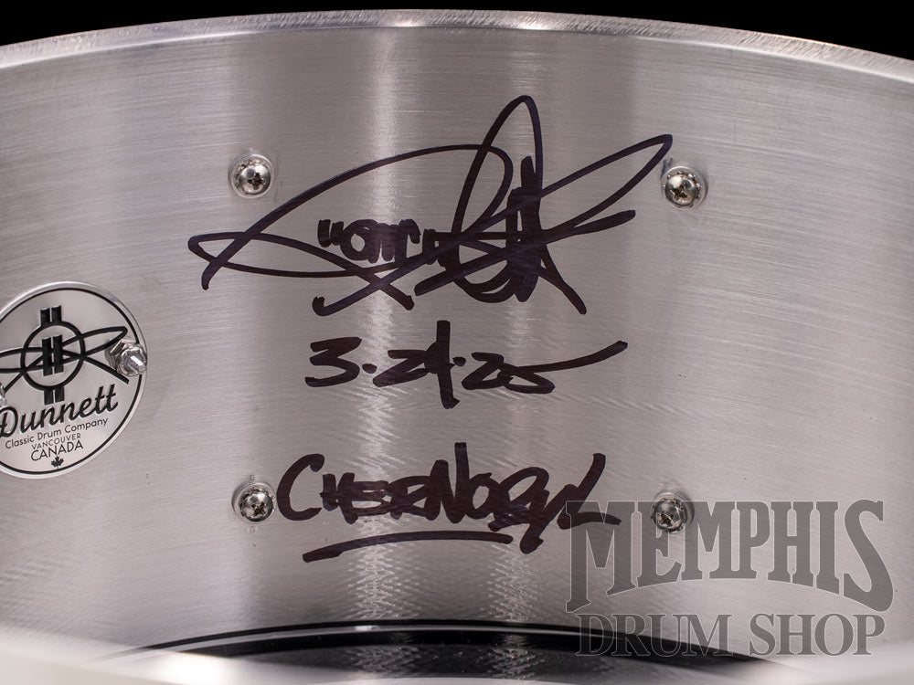Dunnett Classic 14x6.5 Carbon Steel Sledge Snare Drum with Die-Cast Hoops - Polished
