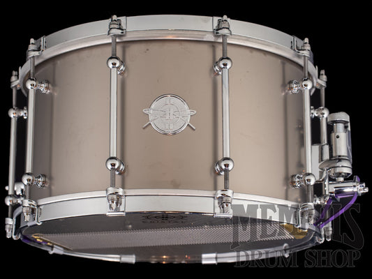 Dunnett Classic 14x8 Titanium Snare Drum with 10 Lugs and Cold-Rolled Hoops