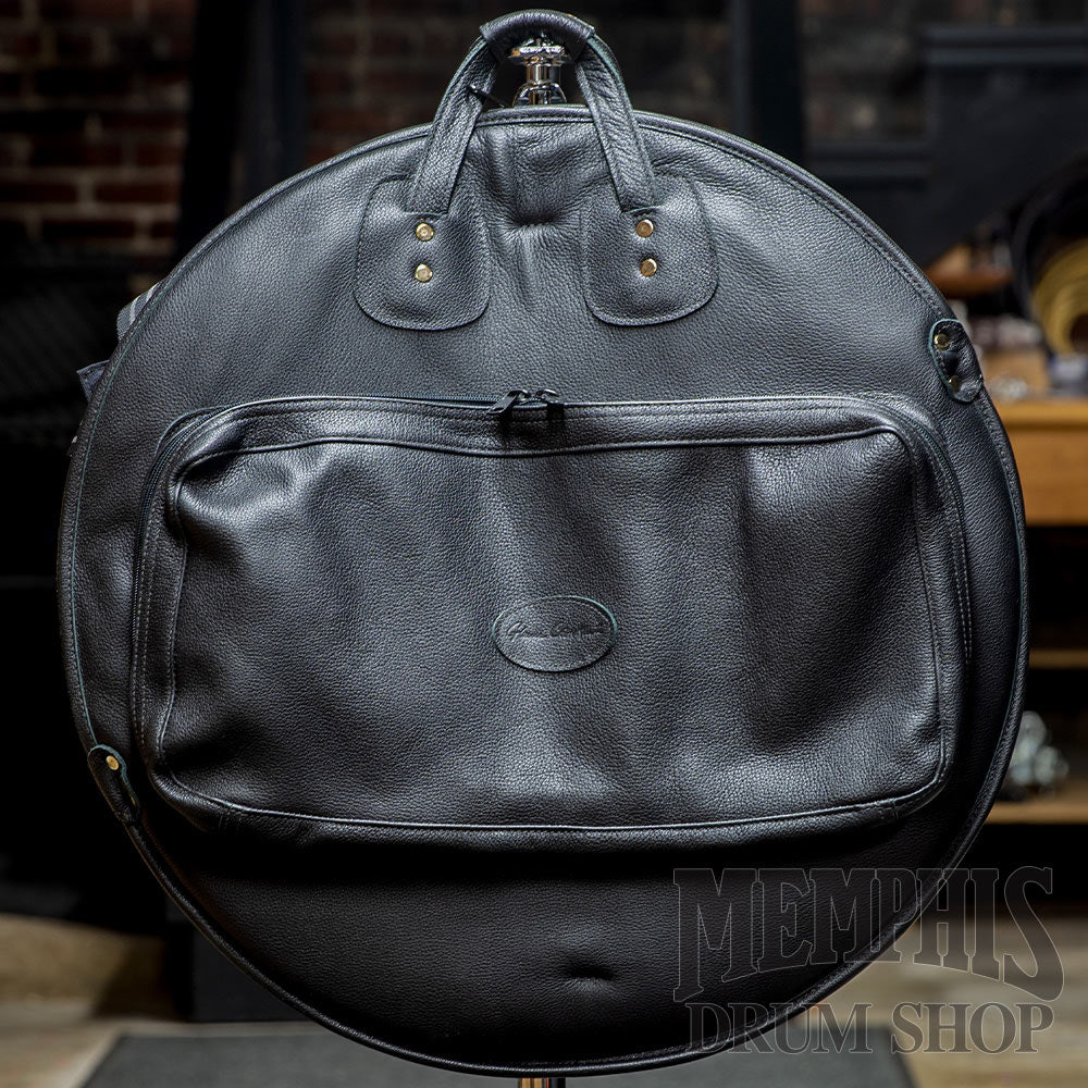 Glenn Cronkhite 24” Leather Cymbal Bag - Pebbled Black