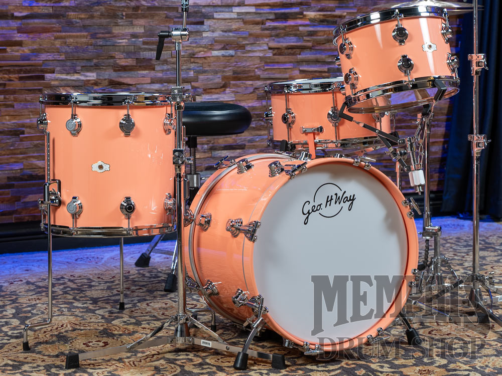 George H. Way Aristocrat Studio Drum Set 18/12/14 - 6 Point Pink