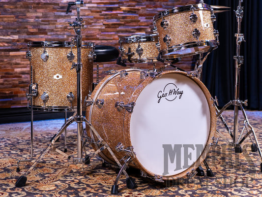George H. Way Aristocrat Studio Drum Set 20/12/14/14 - Champagne Sparkle