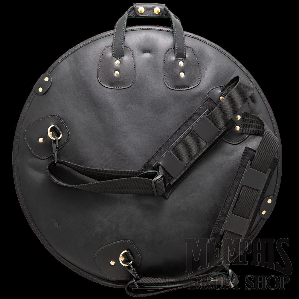 Glenn Cronkhite 22” Leather Cymbal Bag - Smooth Black