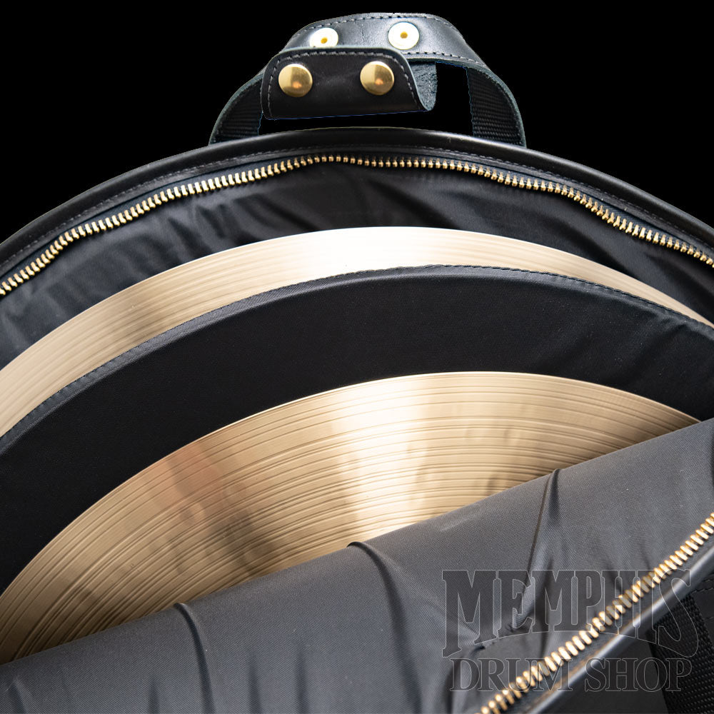 Glenn Cronkhite 22” Leather Cymbal Bag - Smooth Black