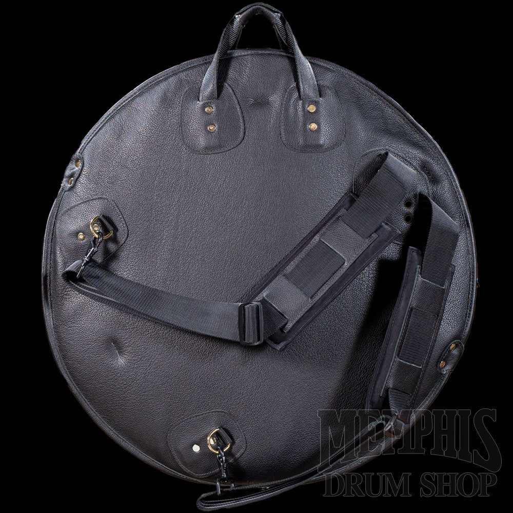 Glenn Cronkhite 24” Leather Cymbal Bag - Pebbled Black