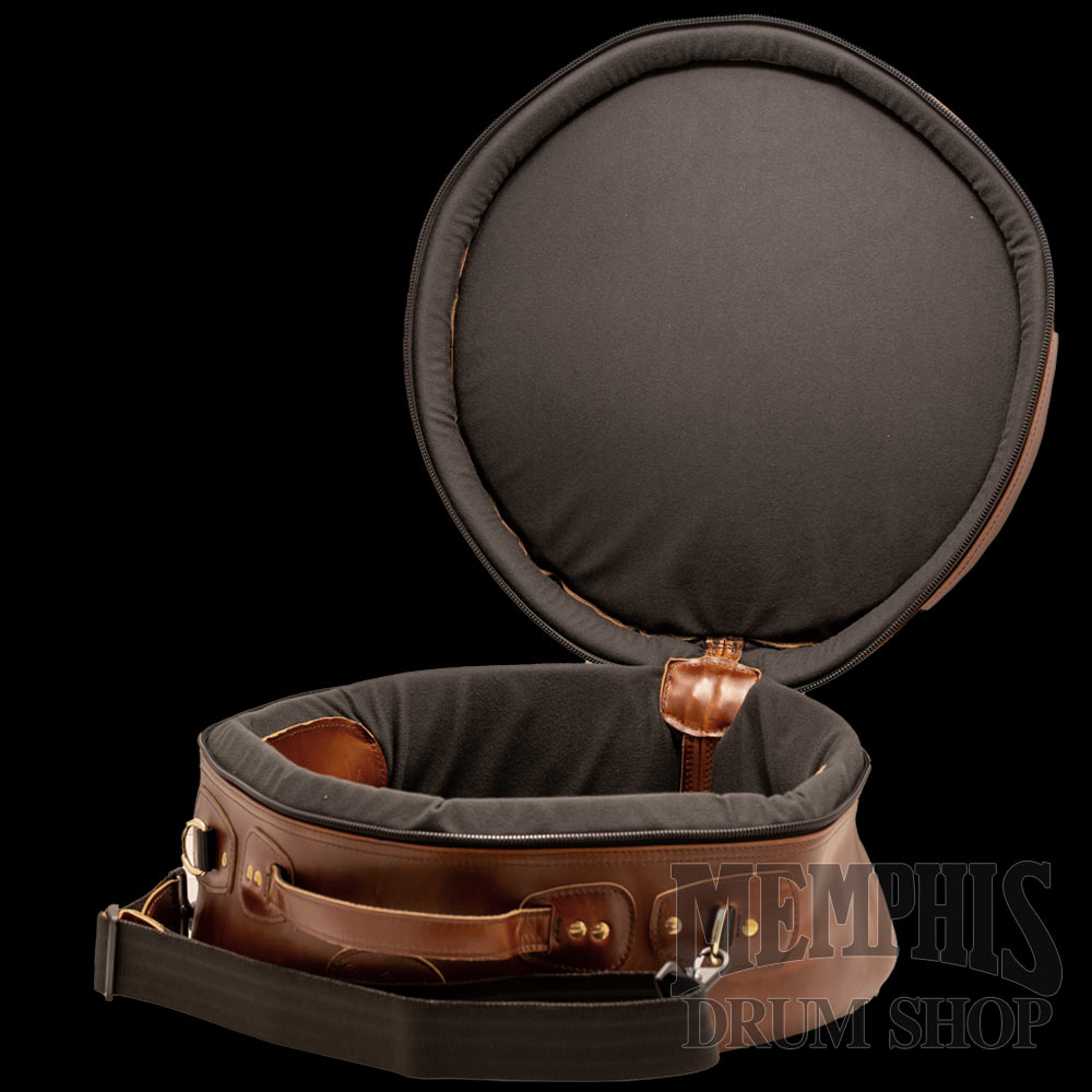 Glenn Cronkhite 14x6.5 Leather Snare Drum Bag - Canyon Sunrise