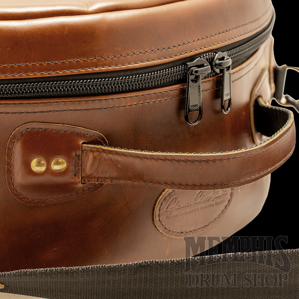 Glenn Cronkhite 14x6.5 Leather Snare Drum Bag - Canyon Sunrise