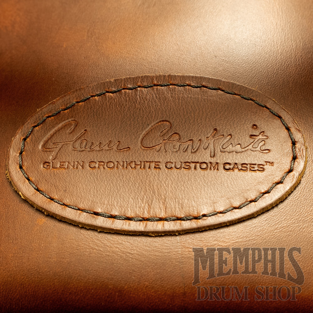 Glenn Cronkhite 14x6.5 Leather Snare Drum Bag - Canyon Sunrise