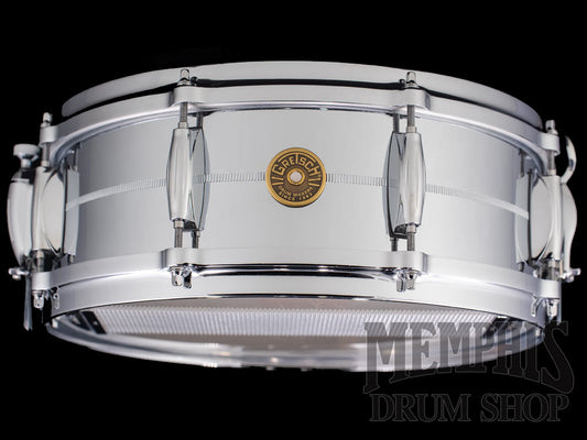 Gretsch 14x5 USA Custom Chrome Over Brass Snare Drum