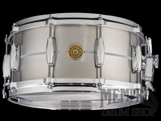Gretsch 14x6.5 USA Custom Solid Aluminum Snare Drum with Micro-Sensitive Throw-Off
