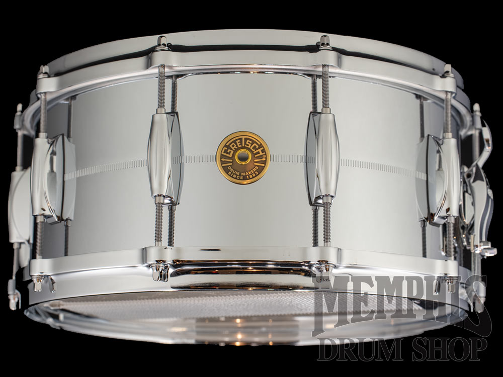 Gretsch 14x6.5 USA Custom Chrome Over Brass Snare Drum