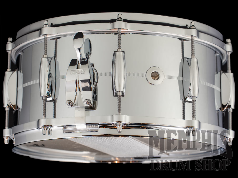Gretsch 14x6.5 USA Custom Chrome Over Brass Snare Drum