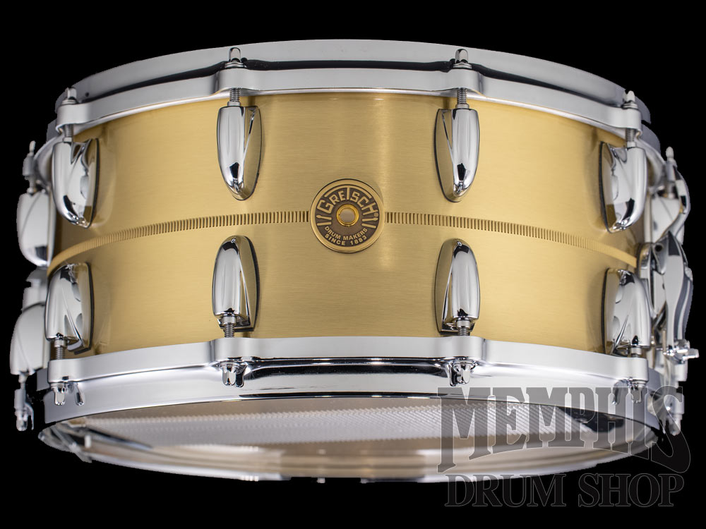 Gretsch 14x6.5 USA Custom Bell Brass Snare Drum