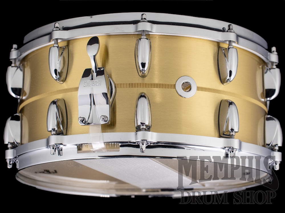 Gretsch 14x6.5 USA Custom Bell Brass Snare Drum