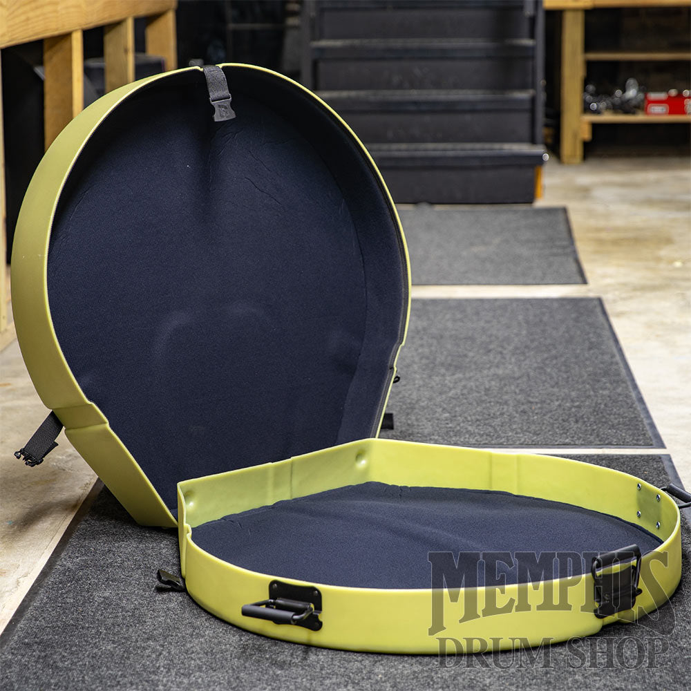 Humes & Berg 32" Enduro Gong Case with Pro Lining - Lime