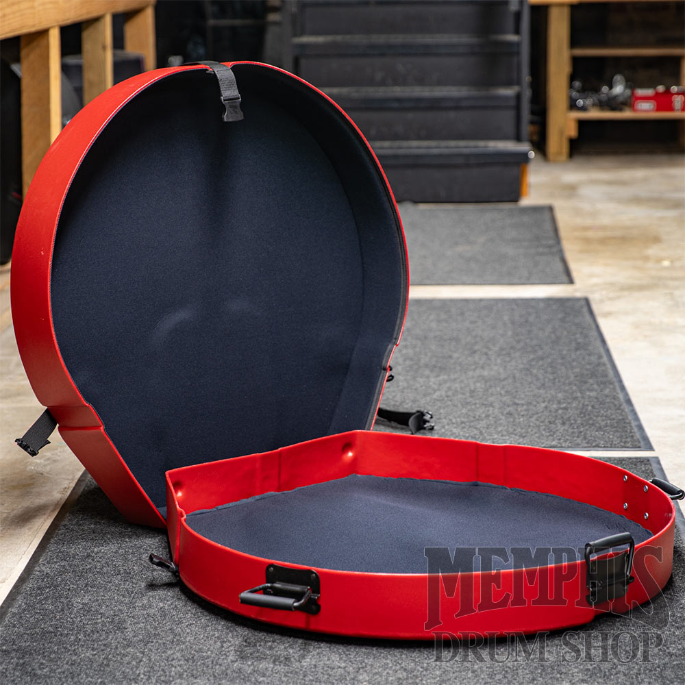 Humes & Berg 32” Enduro Gong Case with Pro Lining - Red