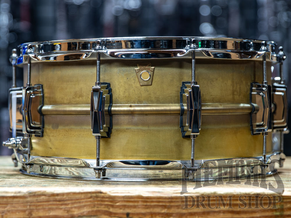 Used Ludwig 14x6.5 Raw Brass Phonic Snare Drum