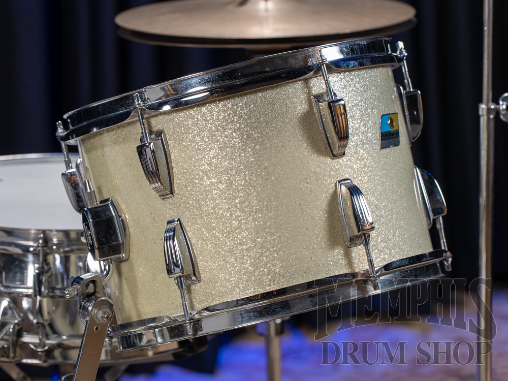 Vintage Ludwig 70s Classic Maple Drum Set 22/13/16/14 - Silver Sparkle