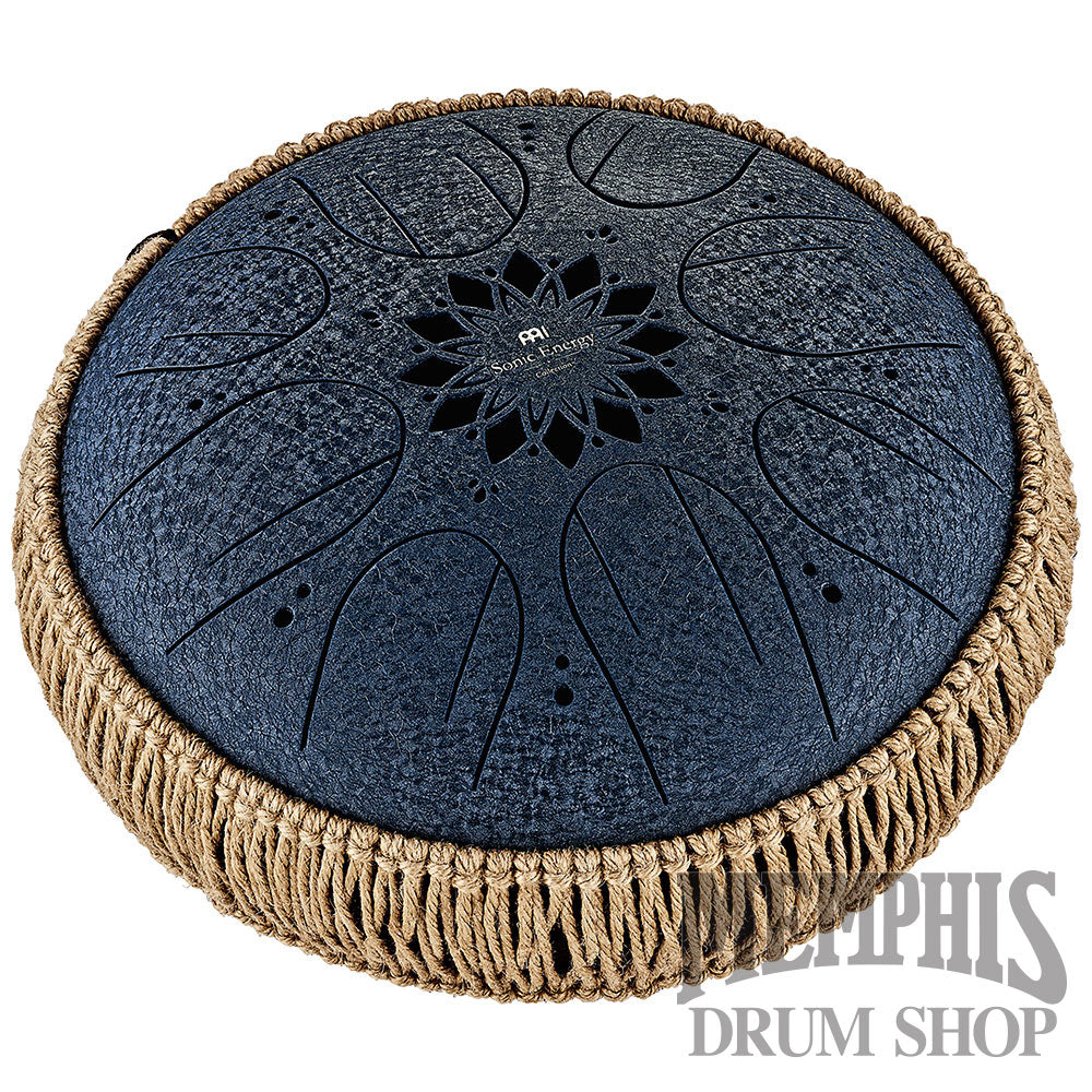 Meinl 10” Medium Octave Steel Tongue Drum C Minor 8 Notes 432Hz - Navy Blue