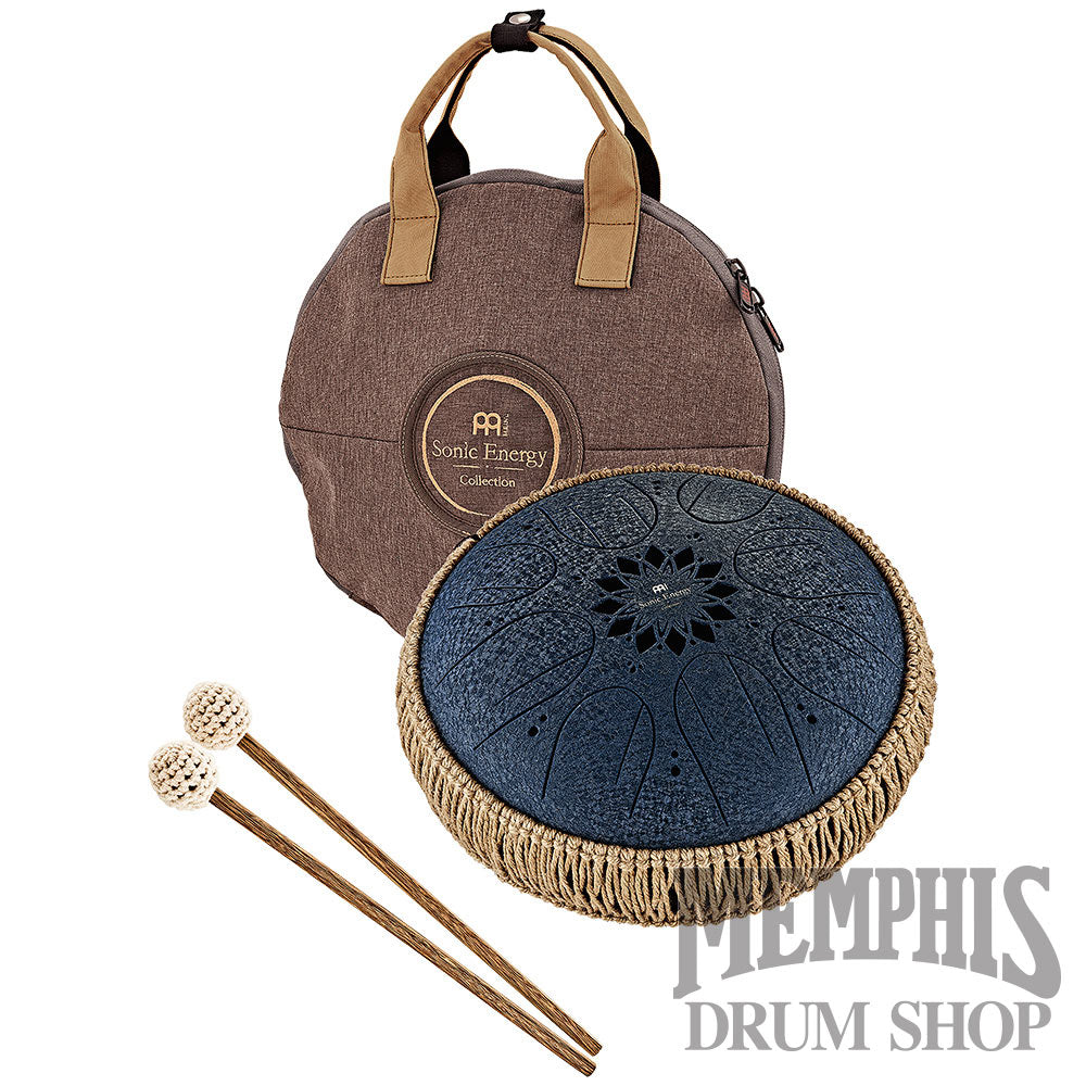 Meinl 10” Medium Octave Steel Tongue Drum C Minor 8 Notes 432Hz - Navy Blue