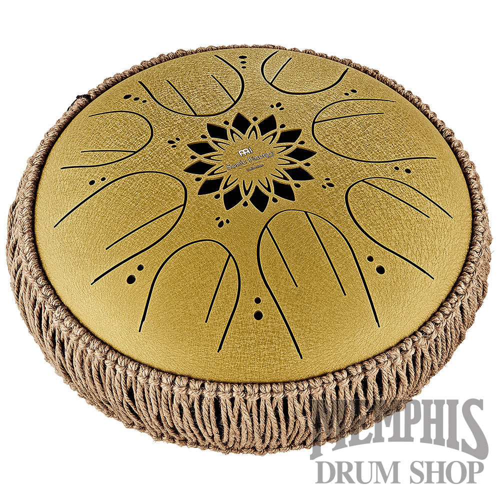 Meinl 10” Medium Octave Steel Tongue Drum C Major 8 Notes 432Hz - Gold
