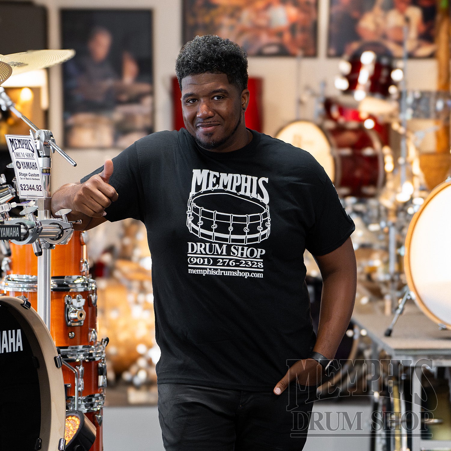 MemphisDrumShopT-shirt-BlackT- 