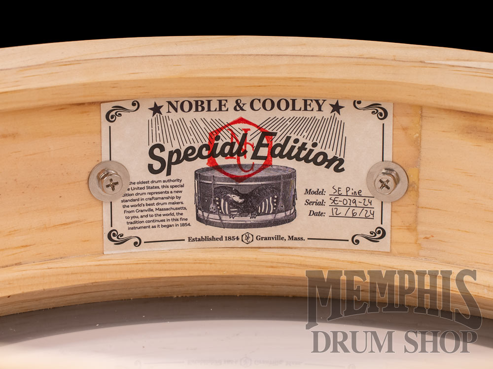Noble & Cooley 14x3.875 Special Edition Solid Shell Classic Pine Snare Drum