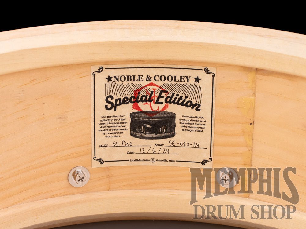 Noble & Cooley 14x6 Special Edition Solid Shell Classic Pine Snare Drum