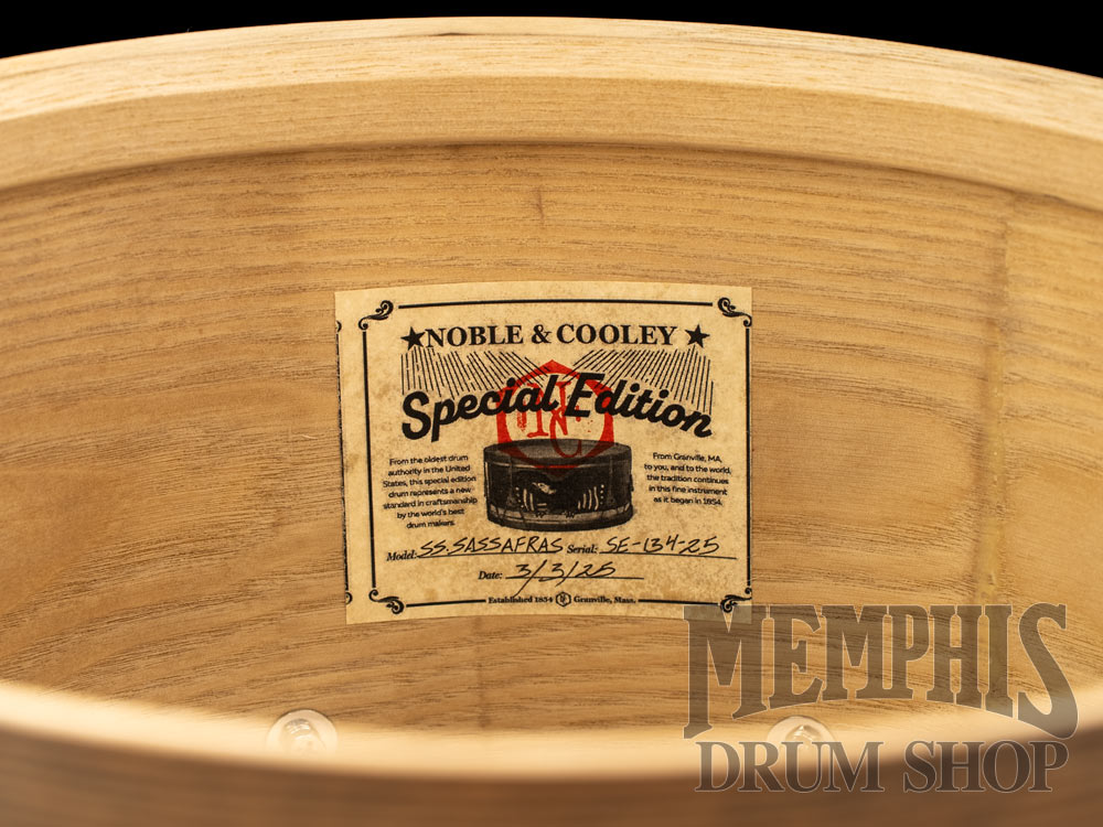 Noble & Cooley 14x8 Special Editon Solid Shell Classic Sassafras Snare Drum