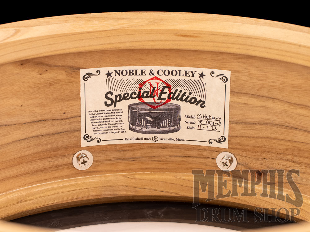 Noble & Cooley 14x6 Special Edition Solid Shell Classic Hackberry Snare Drum