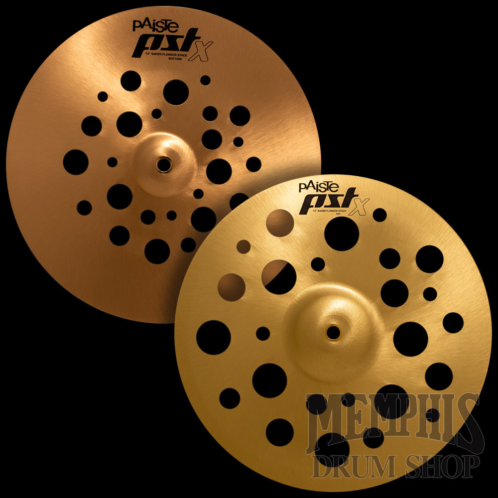Paiste 12" PST X Swiss Flanger Stack Cymbals